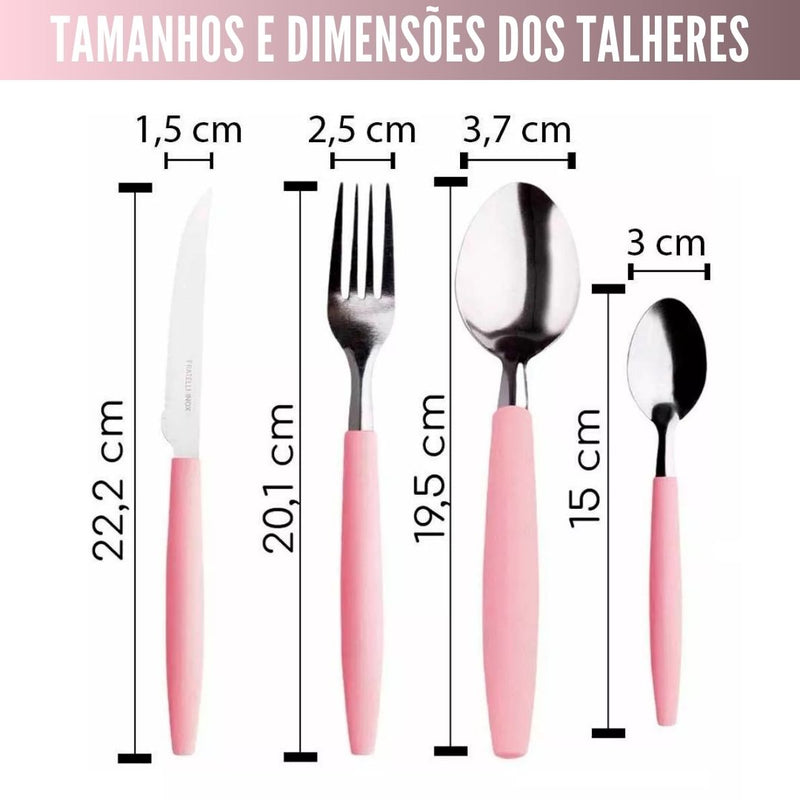 25-Piece Cutlery Set + Cutlery Holder with Divider