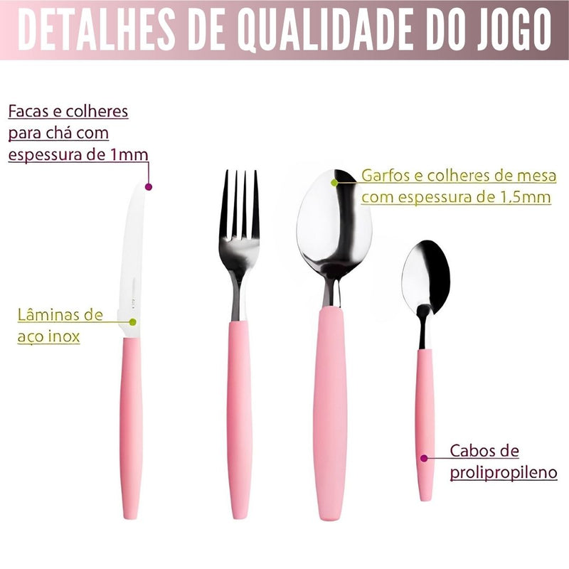 25-Piece Cutlery Set + Cutlery Holder with Divider