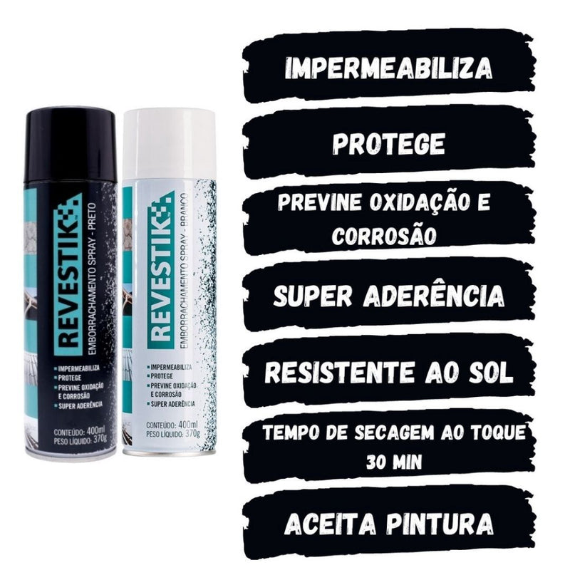 Revestik Spray Rubberized - Spray Emborrachado Selador