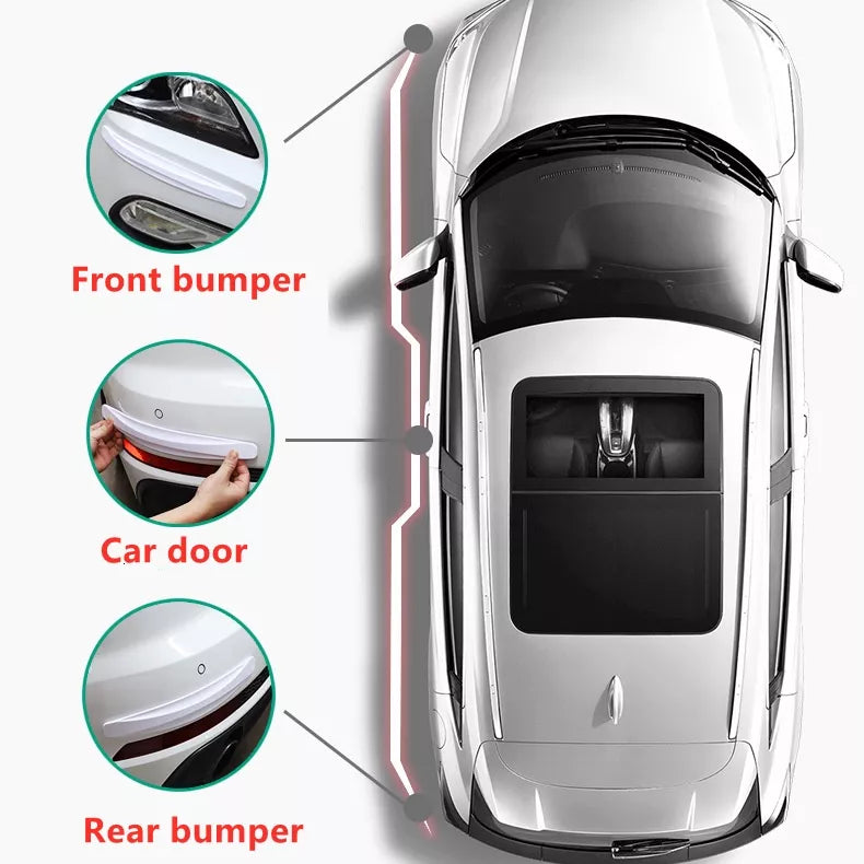 2Pcs Car Bumper Protector Corner Protection Strips Scratches Anti-collision Crash Blade Automotive Accessories