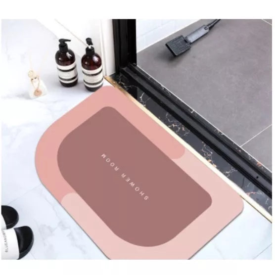Super Absorbent Non-Slip Bathroom Mat Quick Dry Shower Mat 38*58*4 CM