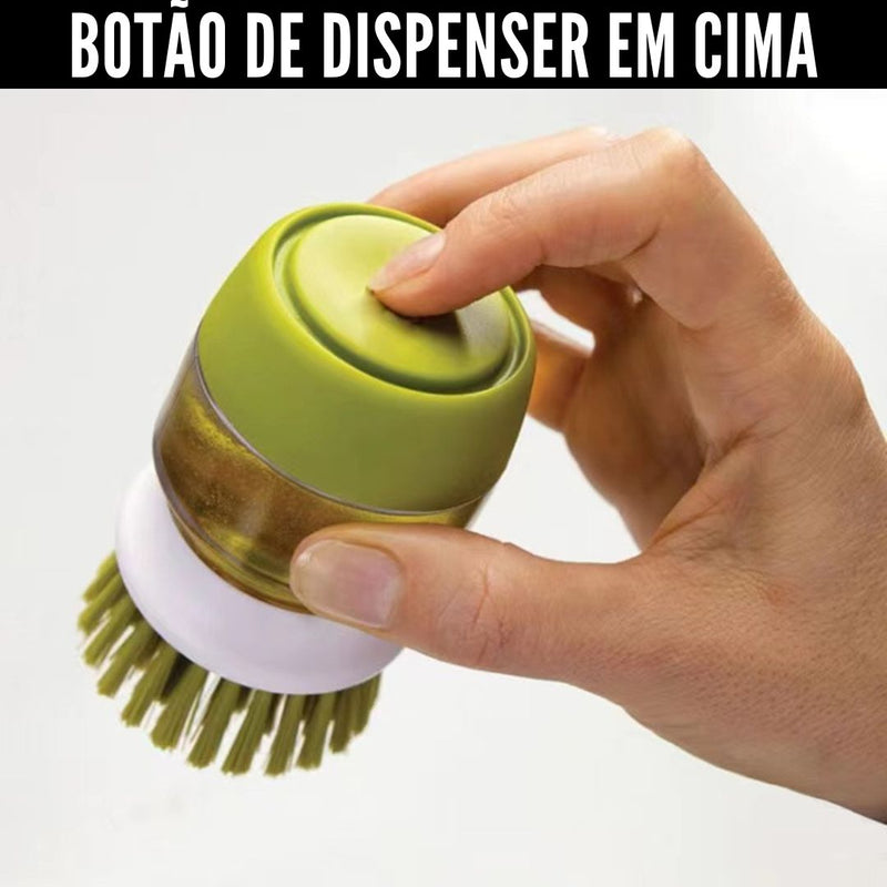 Dish Brush with Dispenser - Dish Brush with Dispenser + Holder