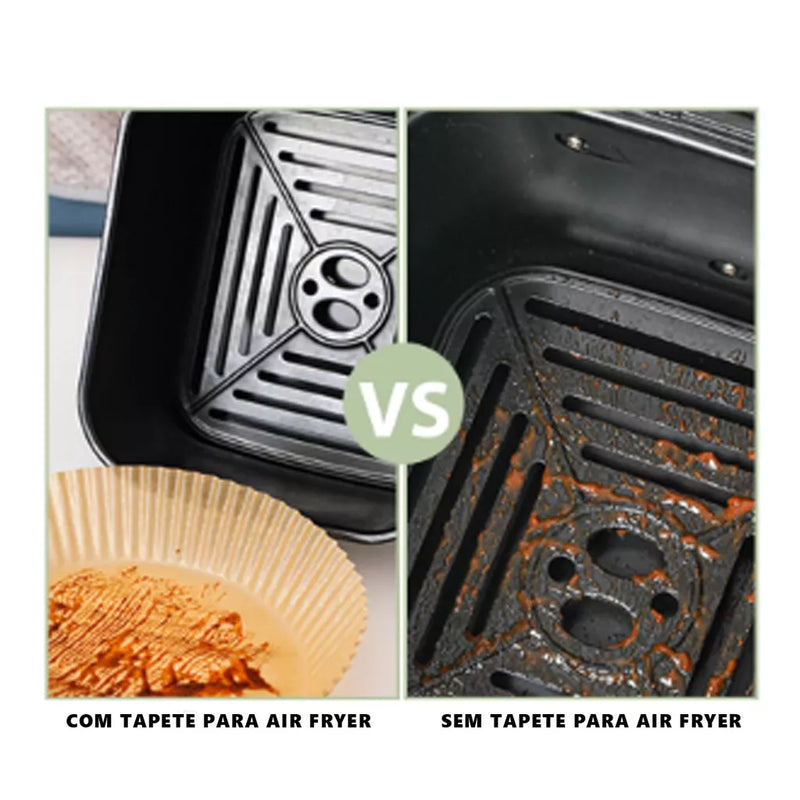 *Air Fryer Non-Stick Disposable Paper Round Baking Mat 50 Units