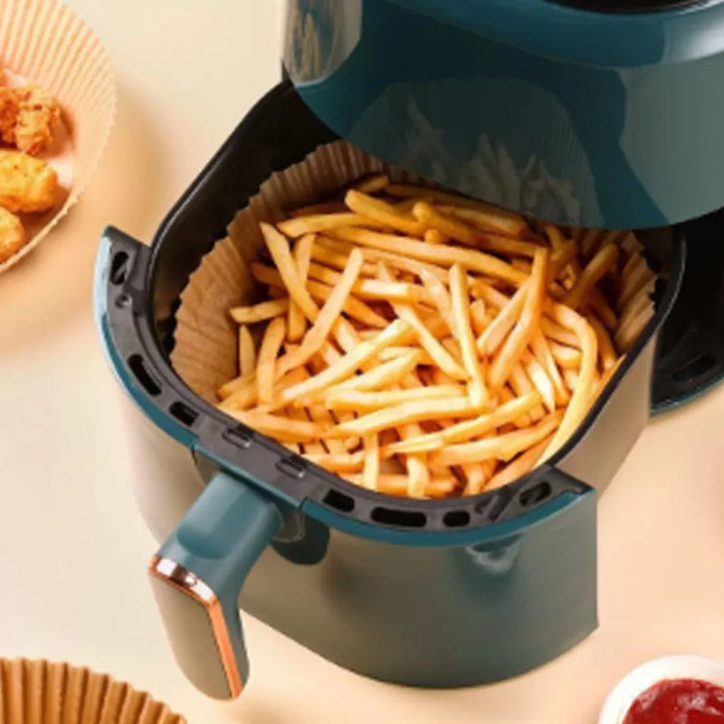 *Air Fryer Non-Stick Disposable Paper Round Baking Mat 50 Units