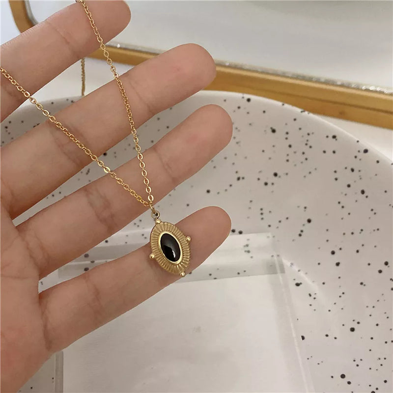 Love Letter Necklace Envelope Stainless Steel Jewelry Gold Silver Color Valentine's Day Gift