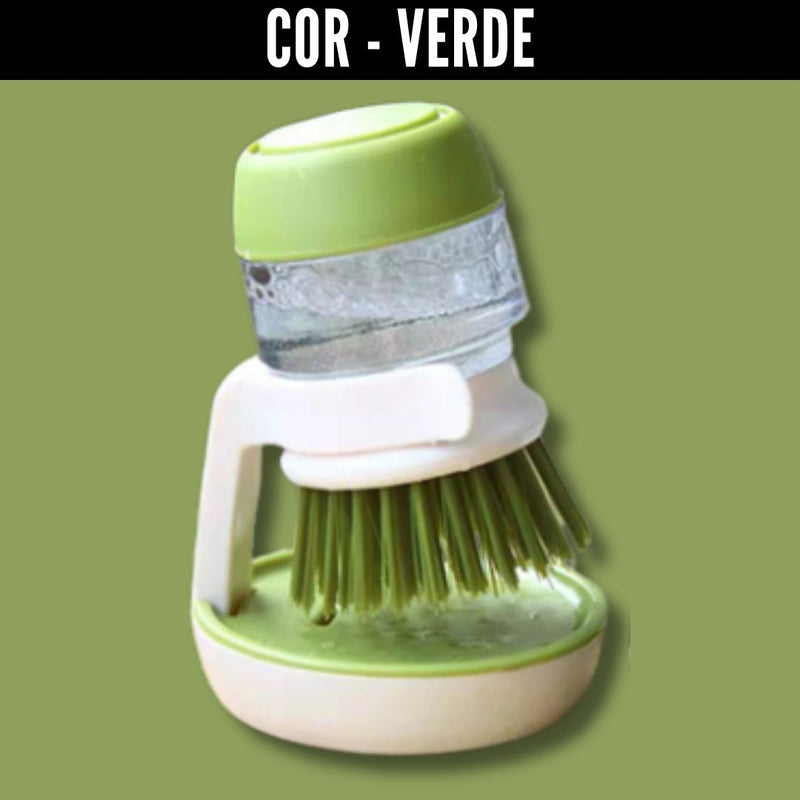 Dish Brush with Dispenser - Dish Brush with Dispenser + Holder