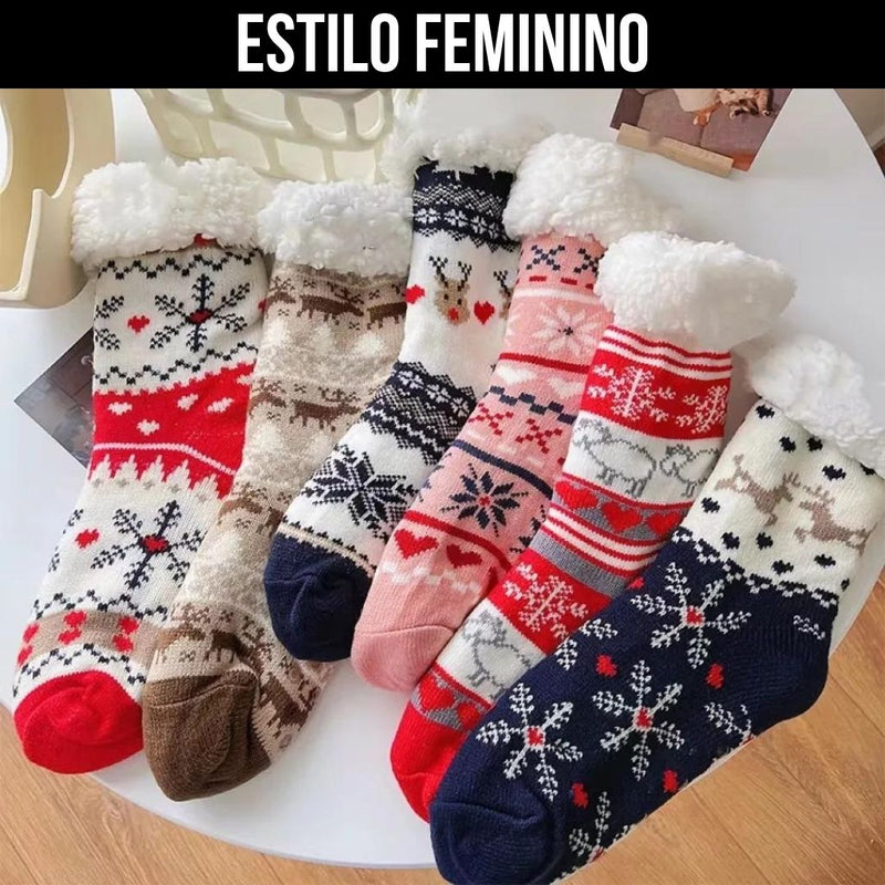Fofura Térmica - Meia Térmica de Lã de Inverno