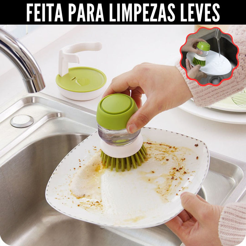 Dish Brush with Dispenser - Dish Brush with Dispenser + Holder