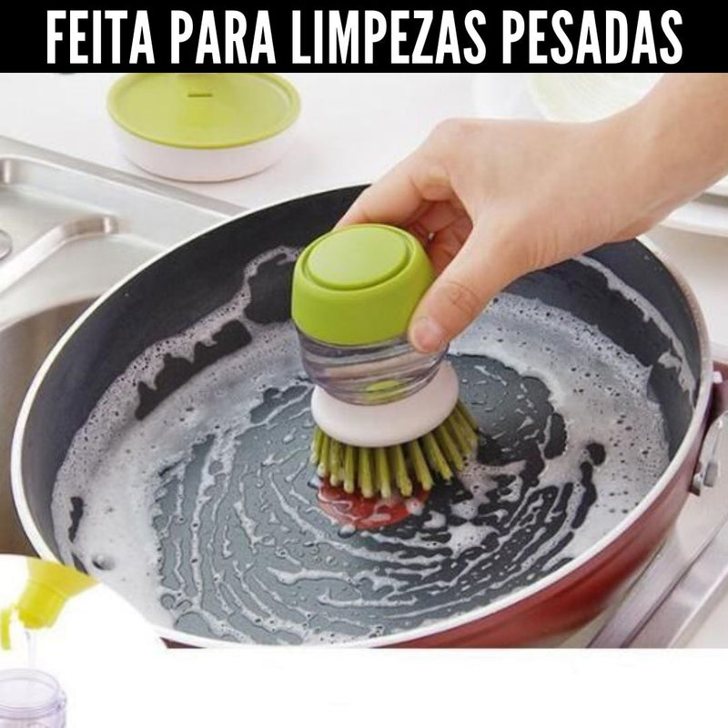 Dish Brush with Dispenser - Dish Brush with Dispenser + Holder