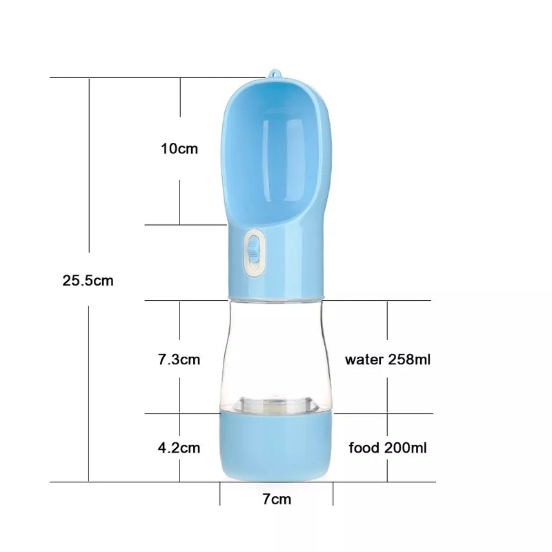 Pet Dog Water Bottle Feeder Portable Bowl Animals Outdoor Bowls
