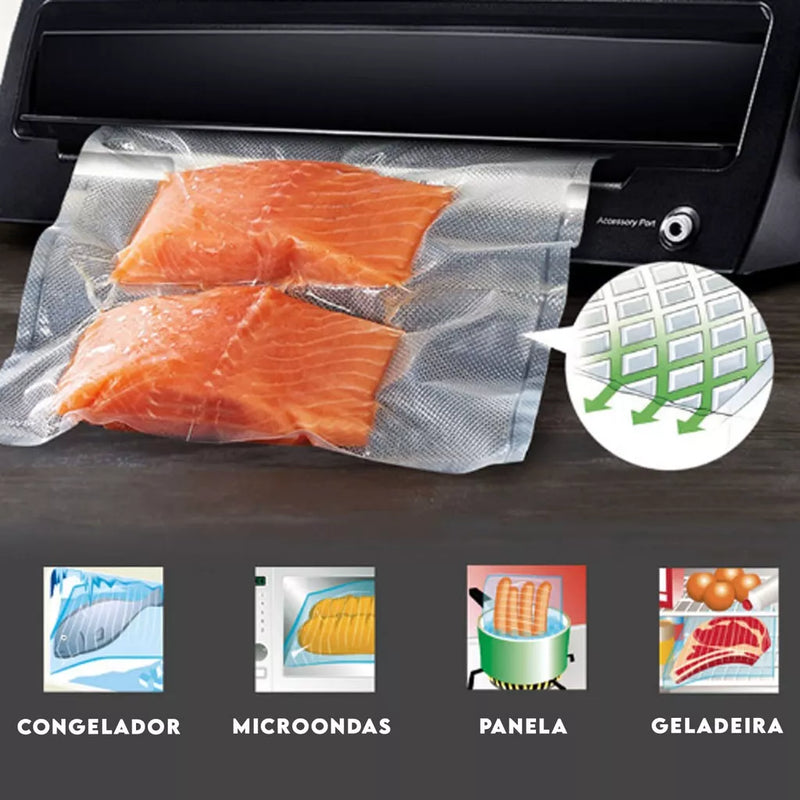 Vacuum Packaging Roll with Grooves for Vacuum Sealer