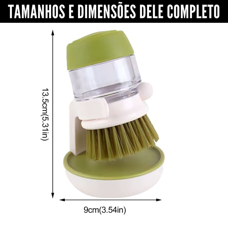 Dish Brush with Dispenser - Dish Brush with Dispenser + Holder