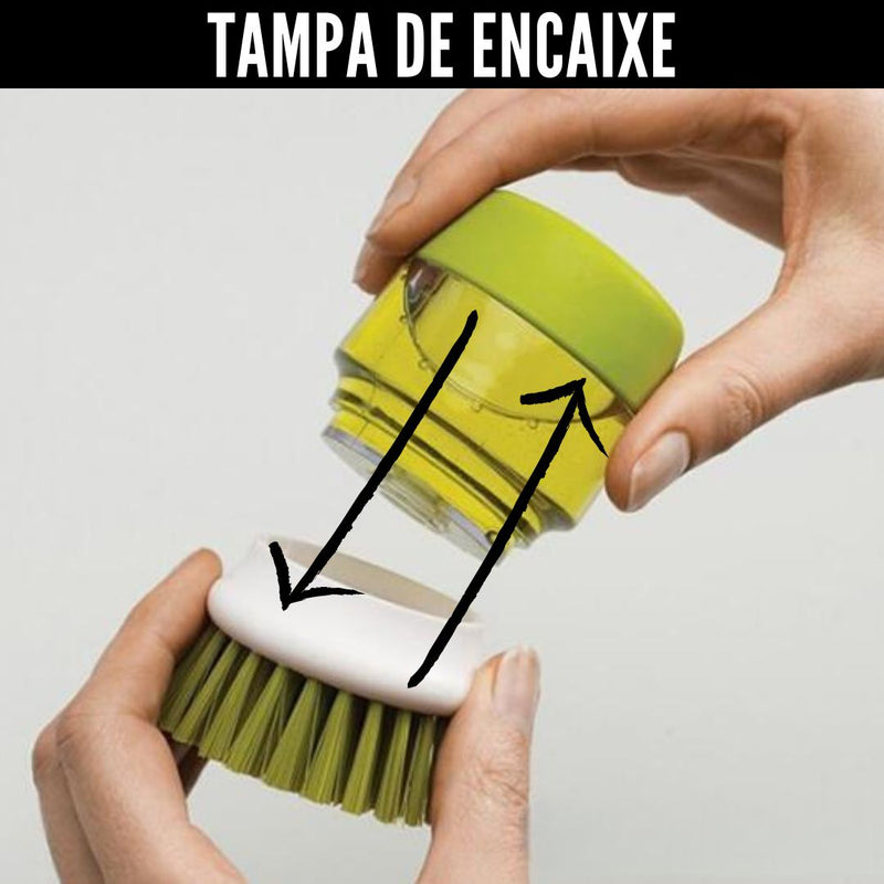 Dish Brush with Dispenser - Dish Brush with Dispenser + Holder