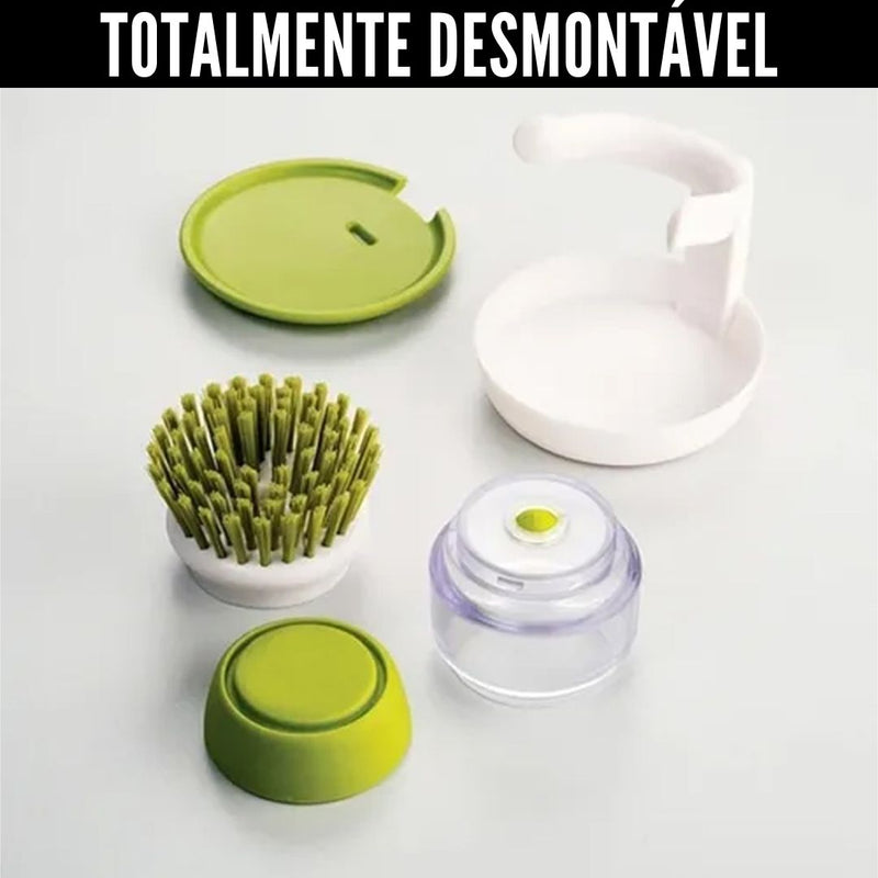 Dish Brush with Dispenser - Dish Brush with Dispenser + Holder