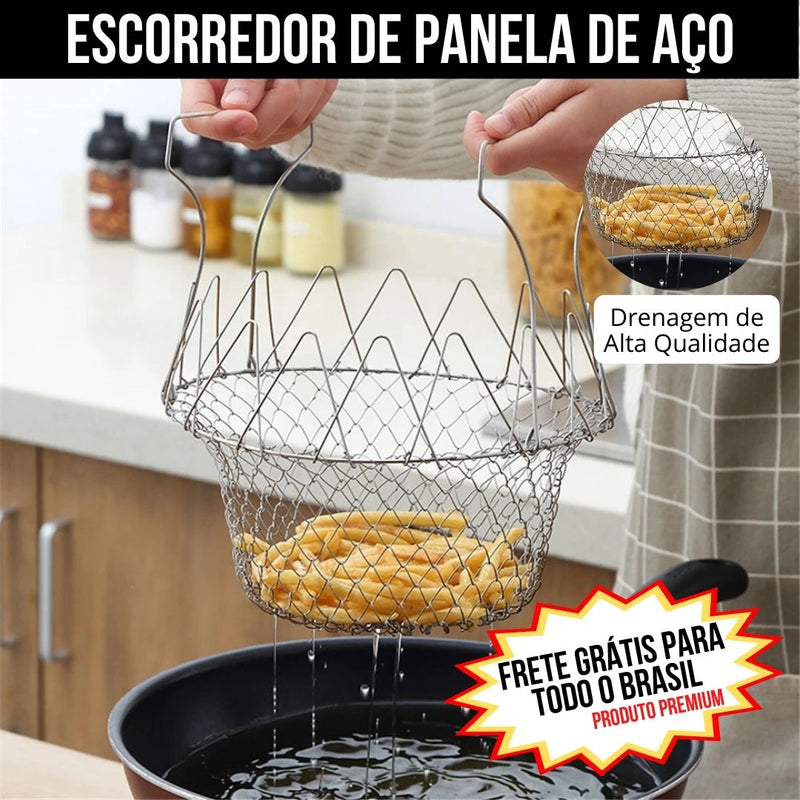 *Premium Steel Pan Drainer