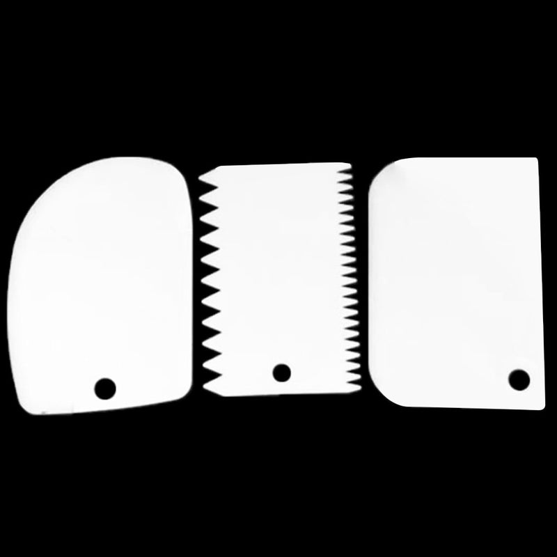 Kit with 3pcs Spatulas for Cake Decorating 