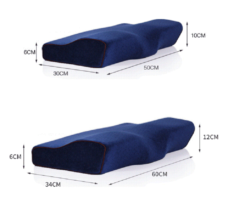 "Butterfly" Foam Pillow for Neck Rest and Cervical Relaxation 