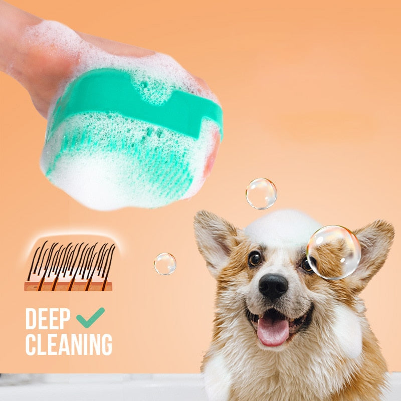 Silicone Dog Bath Brush 